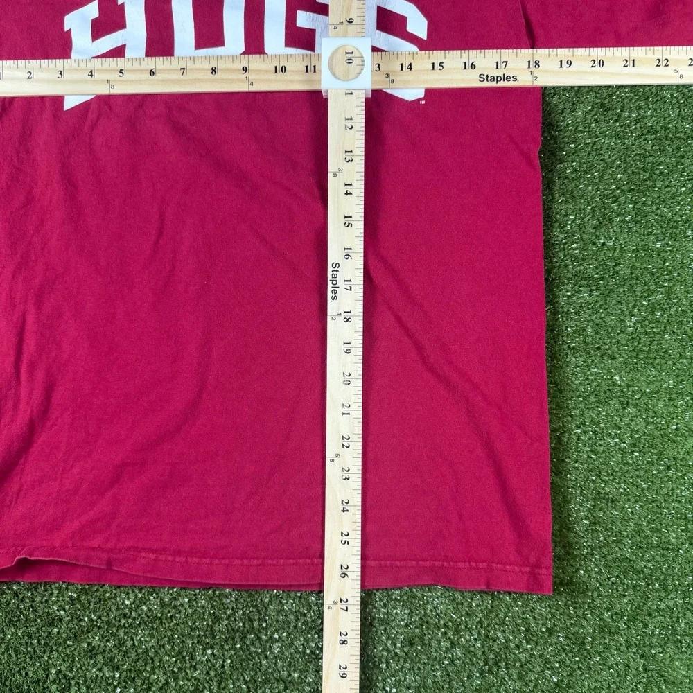Champion Arkansas Razorbacks HOGS Long‎ Sleeve T-Shirt Mens Medium Red NCAA
